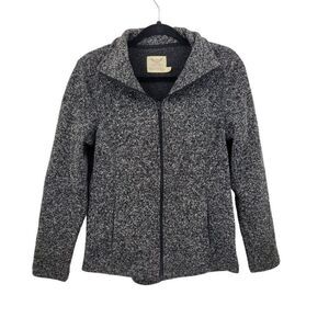 Vintage Faded Glory Greystone Sweater S Zip Comfy Cozy Athleisure‎ Loungewear